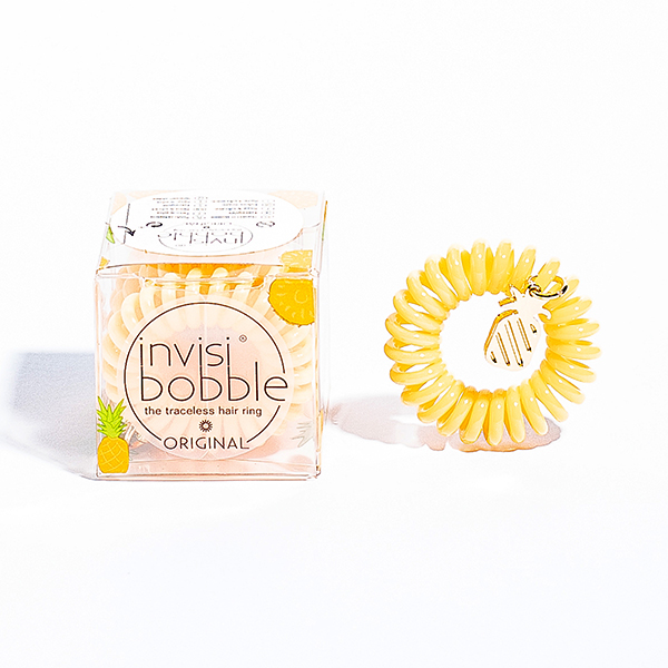 德國【invisibobble】經典魔髮圈-鳳梨旺旺 (限量款/內含一個隱藏版吊飾)