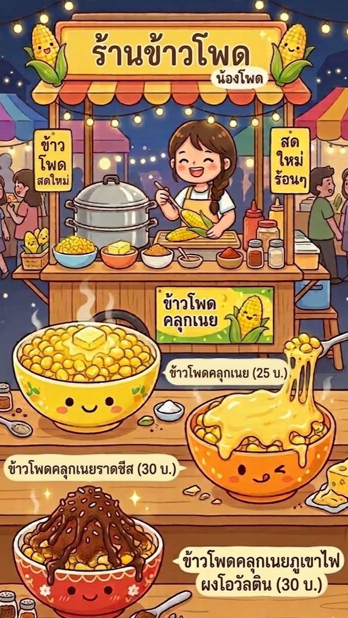 ข้าวโพดคลุกเนย