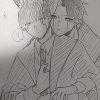 イラスト件雑談ｼｭｯ(˙꒳​˙  三(  ˙꒳​˙  )三  ˙꒳​˙)ｼｭｯ(腐女子、腐男子)