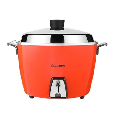 電鍋先驅領導者精品時尚安全食用 紅色噴塗烤漆外殼 安全易操作，具自動保溫。 間接加熱無鍋粑，可保有食物原味 可煮飯、粥、蒸、燉