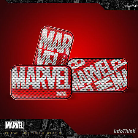 InfoThink漫威系列隨身藍牙喇叭(MARVEL潮玩風格任選一入)M2
