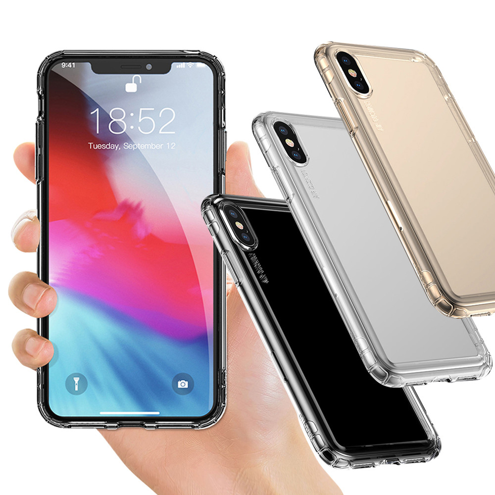 給你裸機一般的體驗 Baseus for iPhone Xs Max 6.5吋用 安全氣囊保護殼 高透清的特色，90%近乎原色，展現手機原本的優雅質感！ 貼合機身四角，穩固不脫離，能防止灰塵入機 極致