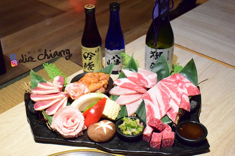一頭牛燒肉-台中燒烤-清酒DSC_0143Liz開懷大笑看世界.JPG