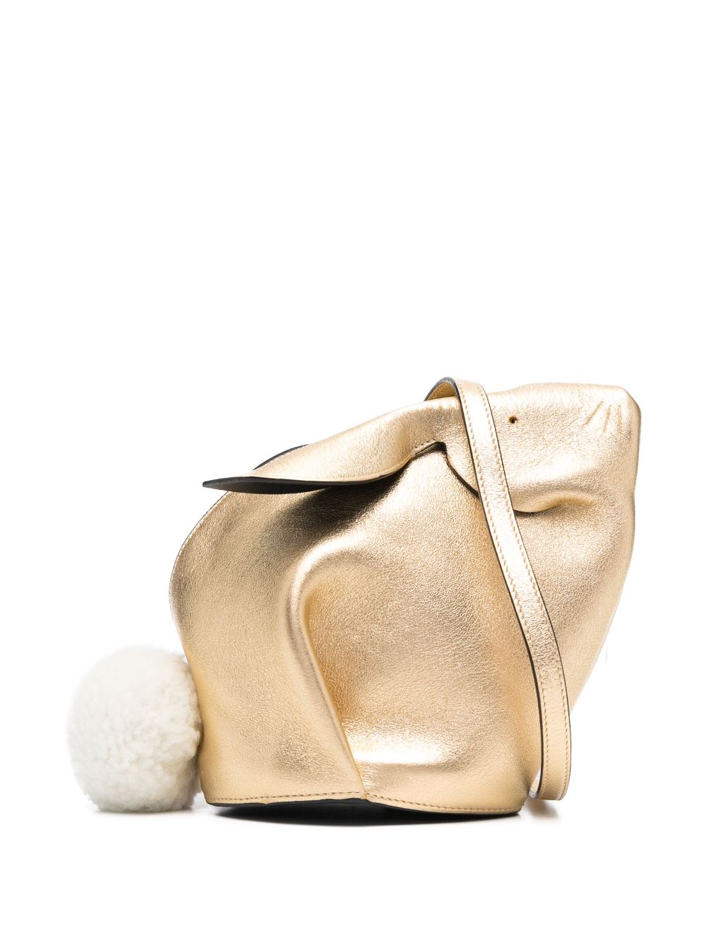 Loewe Pre-Owned - mini Bunny crossbody bag - women - Calf Leather - One Size - Gold