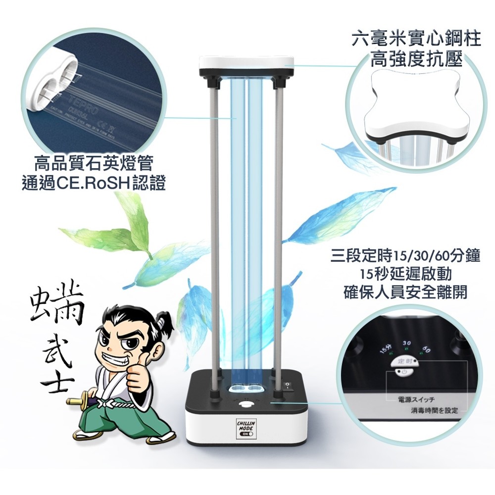 蟎武士利用紫外線微臭氧殺菌的原理 能夠99.9%有效地殺死塵蟎、蟲卵及細菌 還能夠抑制黴菌生長跟去除異味的功能 ️ 塵蟎 ️ 過敏 ️ 除臭 ️ 殺菌 83%回購率 日本.美國普遍使用 美國CDC認可