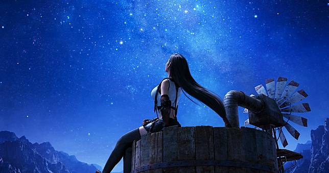 《FFVII Remake》將加入列車墓地新劇情，公開蒂法和賽菲羅斯主視覺圖