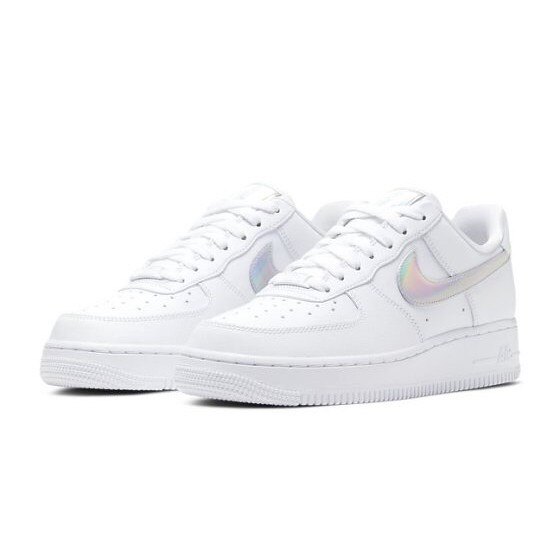 【NIKE】 Air Force 1 白銀 雷射 炫彩 仙杜瑞拉 女款 仙女鞋 CJ1646100 (palace store)