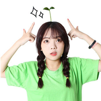 TOUCH-KR SNS 偶像熱潮 豆苗 花朵 植物 搞怪 呆萌 裝可愛 髮夾│隨機出貨(一組3個)│z6934