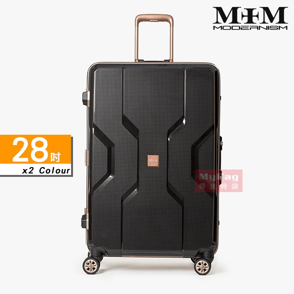 M+M日本品牌 行李箱 28吋 PP材質鋁框行李箱 旅行箱 特殊靜音材質飛機輪 M3002-F70 得意時袋
