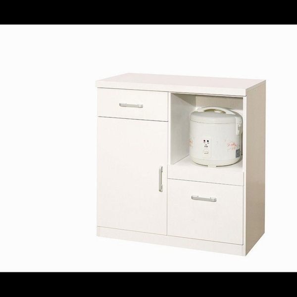 【石川傢居】YU-388-6 白色香奈兒2.7尺餐櫃下座 (不含其他商品) 台北到高雄滿三千搭配車趟免運