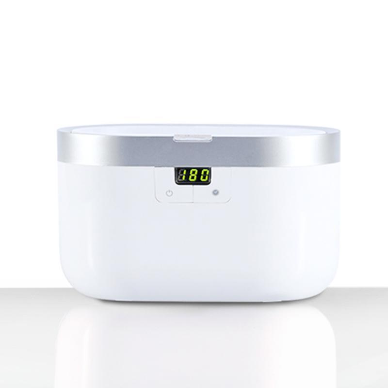 產品特色 42000Hz標準超音波頻率 透明面蓋，清洗過程一目了然 600ml不鏽鋼清洗槽 五段式定時設定，可自由設定清洗時間 清水洗淨，乾淨又有效 飾品、手錶、眼鏡、假牙、餐具...適用 產品介紹 