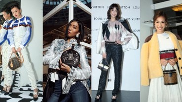 「LV 首間女裝快閃店今日登場」陳庭妮、簡嫚書、Akemi 眾女星現身比美度！莫莉：「整間玻璃屋在貴婦百貨裡超震撼！」