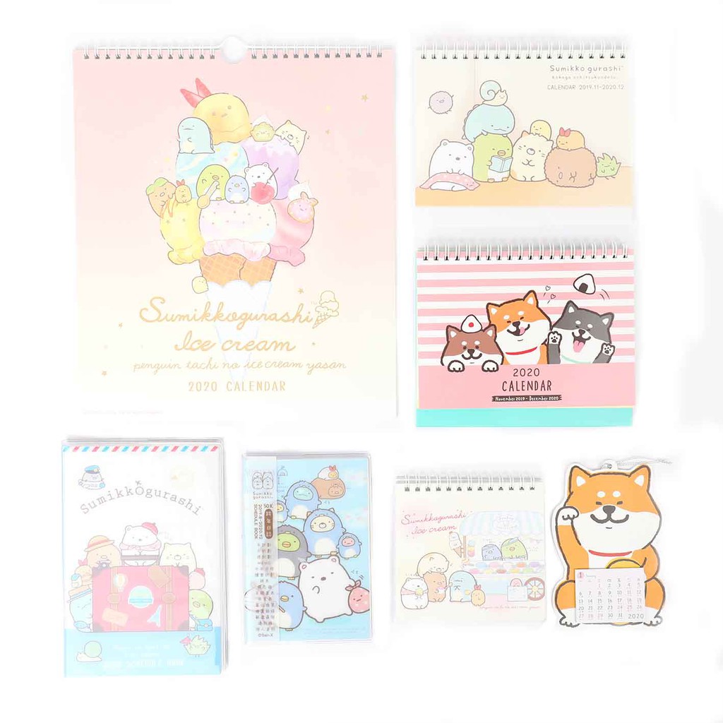 【2020年吸掛式小月曆】Norns 簡易月曆 迷你年曆 行事曆 柴犬貓咪小豬北極熊柴犬造型的附繩小月曆，掛在辦公桌面牆上、書桌前查看方便。磁鐵設計，可吸附於OA辦公桌格板、冰箱等鐵製品上，體積小巧不