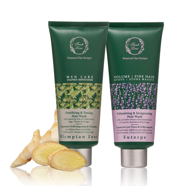 強健髮根&細軟髮適用活性植萃成份活絡毛髮，強健髮根平衡油脂