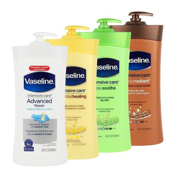 Vaseline 凡士林 可可深層/蘆薈清爽/燕麥全效滋養 乳液 600ml 【美日多多】