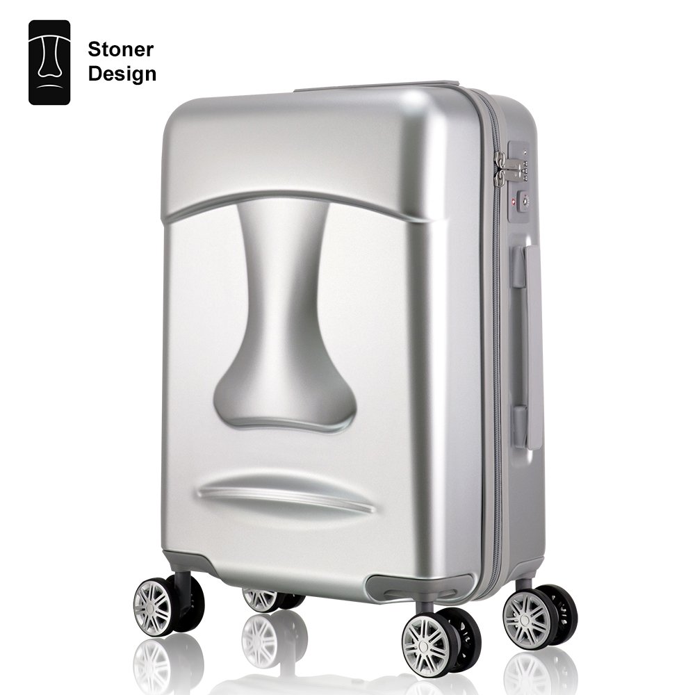 Stoner Design石人 20吋摩艾登機箱 行李箱 旅行箱(銀色)