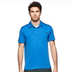 ◎• 本布質感領設計，領片採不壓線設計.•右下門襟採用素色針織配色襯托|◎•門襟採用LOGO釘釦設計，下方加C色打結配色•下擺開叉前短後長設計，開叉處2個配色打結設計|◎品牌:Wildland荒野品牌