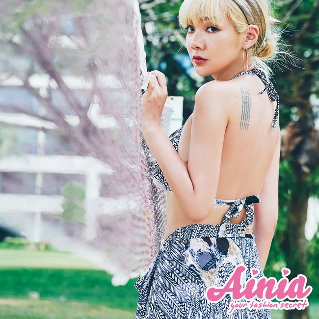 【首購免運】myBRA奔放印第安 絕美飄逸三件式泳衣 M-XL AINIA