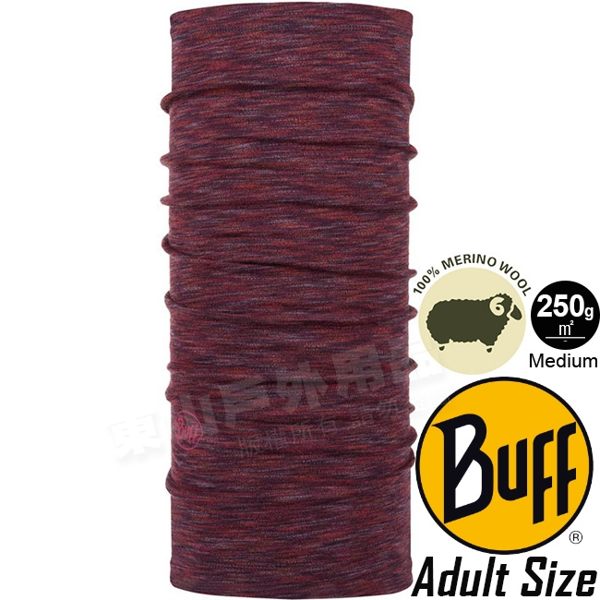 BUFF 117820.923 Wool 保暖快乾排汗魔術頭巾(厚) 美麗諾羊毛 防臭領巾/自行車圍巾/脖圍頭帶