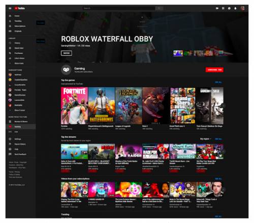 Youtube Gaming กล บมารวมก บบนหน าหล ก Youtube Dailygizmo Line Today - ประเทศกม roblox