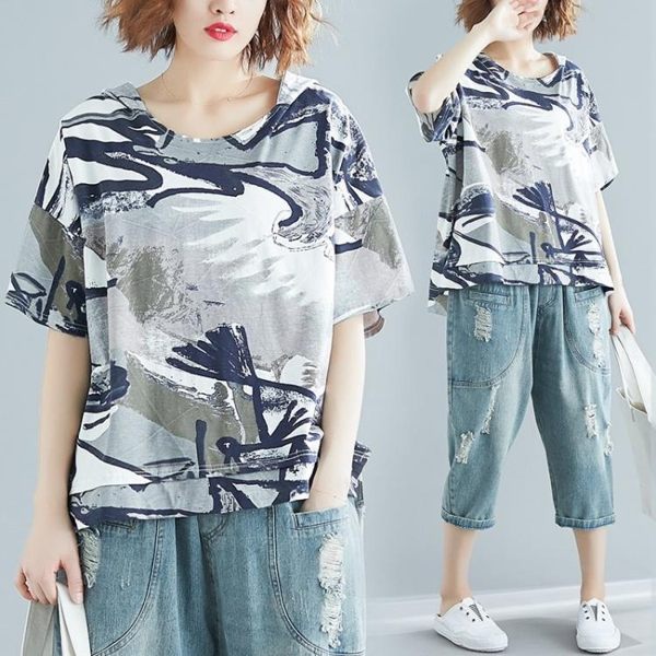 8323#實拍現貨2019寬松大碼衛衣顯瘦迷彩連帽t恤女.N816愛尚布衣