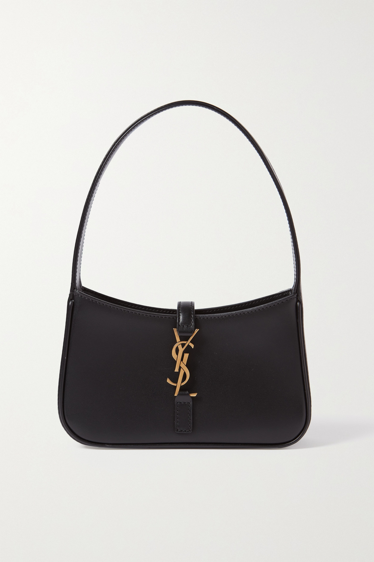 SAINT LAURENT - Le 5 À 7 Mini Leather Shoulder Bag - Black - one size