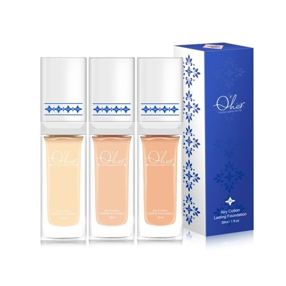 Qher 植感 湛藍愛琴海花磚 羽霧持妝粉底液(30ml) 款式可選【小三美日】◢D622800