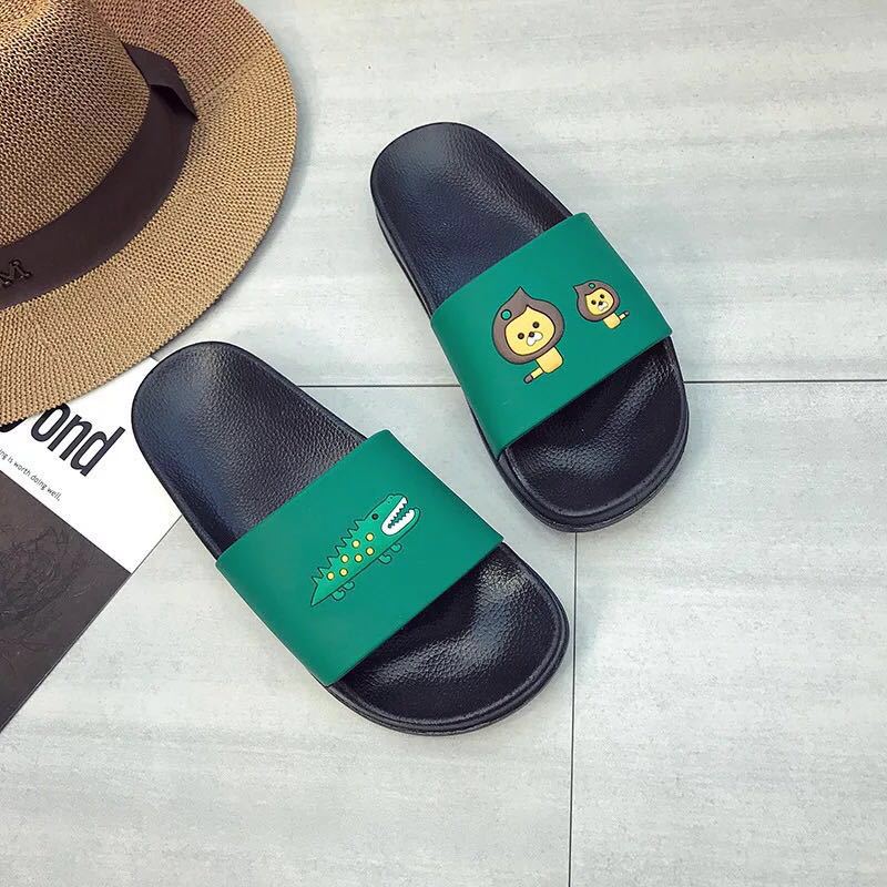 兒童涼拖鞋夏季男童女童拖鞋寶寶可愛卡⒎通小熊軟底防滑小童拖鞋
