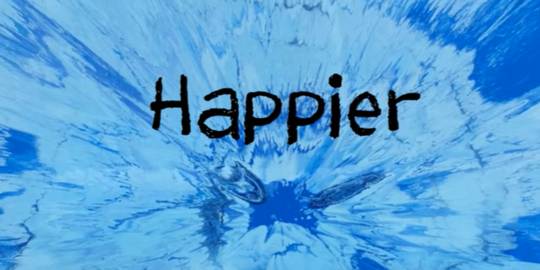 Lirik lagu happier