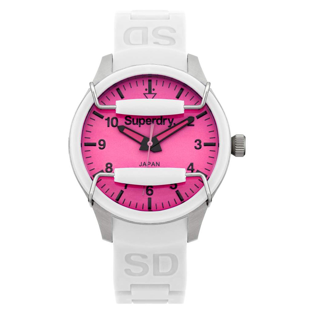 且經英國足球明星貝克漢的全力支持，成為英國搶手的熱門品牌，享譽世界國際。本商品規格◆型號：SYL127W◆機芯：石英機芯，動力：電池◆材質：不鏽鋼錶殼、矽膠錶帶、強化玻璃鏡面◆尺寸：錶殼約38mm、厚