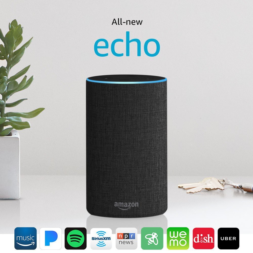 [美國直購] 揚聲器 All-new Echo (2nd Generation) with improved sound