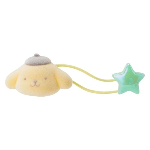 【震撼精品百貨】Pom Pom Purin 布丁狗~Sanrio 布丁狗可愛大臉造型短絨飾物髮束(星)#98594