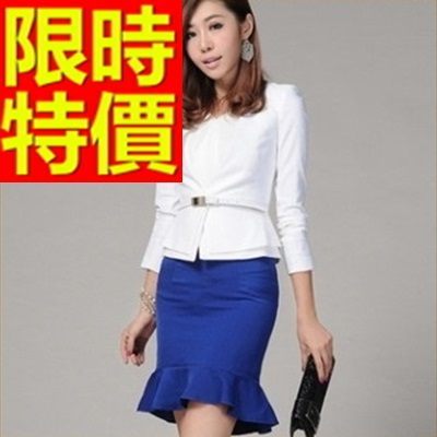 OL套裝(短袖裙裝)-上班族辦公唯美韓風職業制服54h45【巴黎精品】