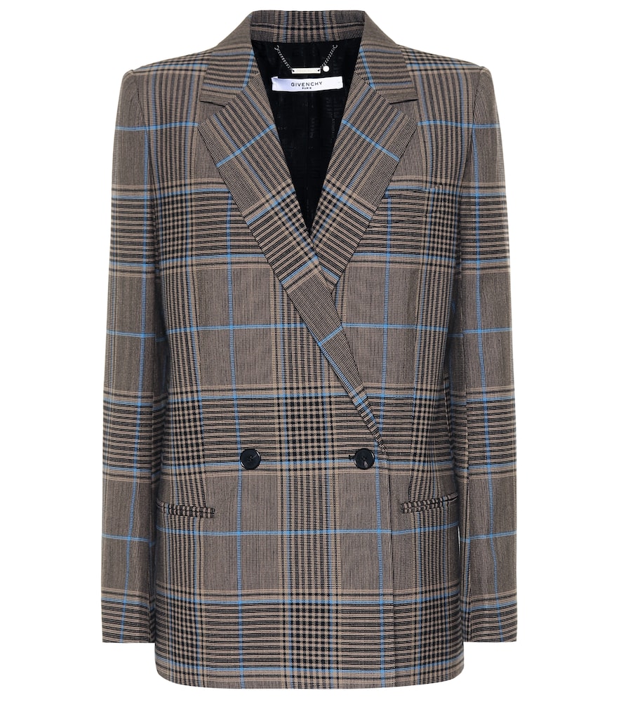 Crafted in Italy from wool and cotton-blend suiting fabric, this blazer from Givenchy brings a new m