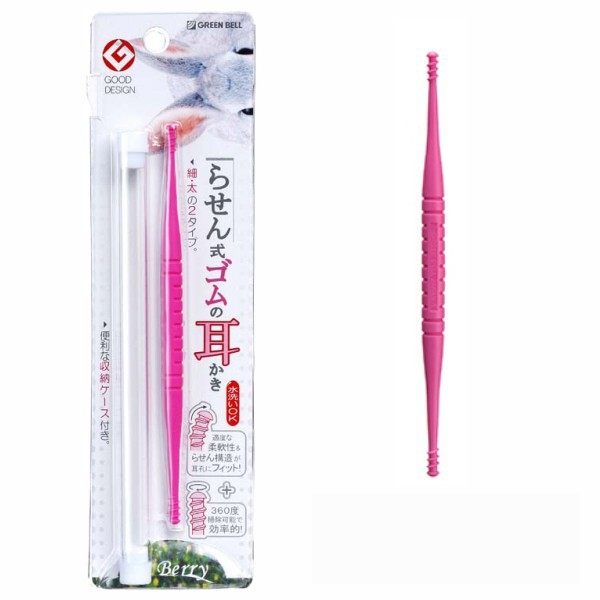 日本綠鐘 匠之技ABS全360度旋轉彩色耳扒 (粉紅/L) G-331