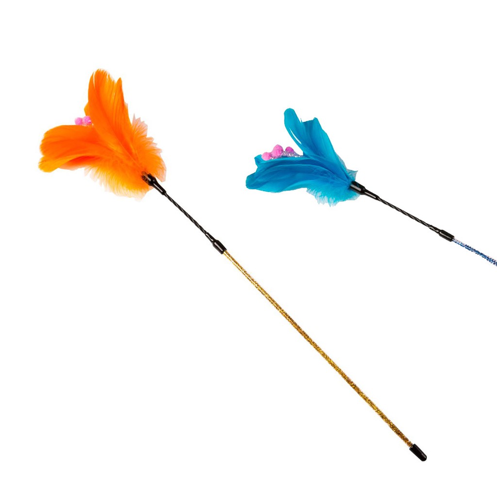 【品名】：魅力四射逗貓棒【尺寸】: 30*13*13採用天然羽毛，食用色素染色，色彩鮮艷，吸引貓咪的目光。顏色皆隨機出貨應尺寸過長只限宅配✨✨✨✨✨✨✨✨✨✨✨✨✨✨✨✨有任何問題歡迎做詢問唷~!建議