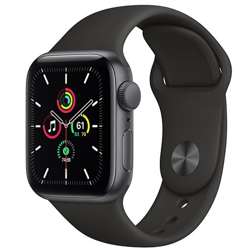 Apple Watch SE GPS版-鋁金屬殼搭配運動型錶帶【40m】【預購】【愛買】