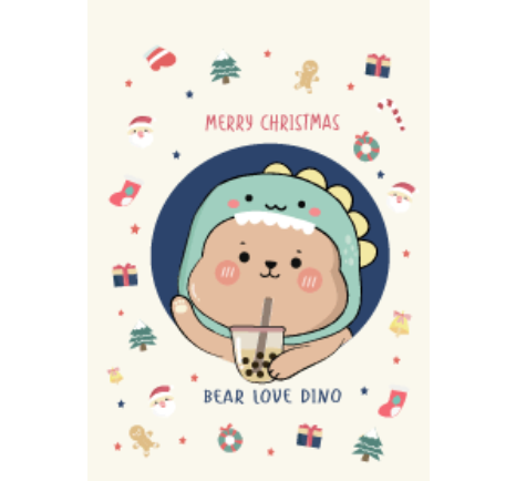 Mini Bear x Dino Merry Christmas