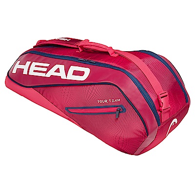HEAD奧地利 Tour Team系列 6支裝球拍袋-莓紅 283129