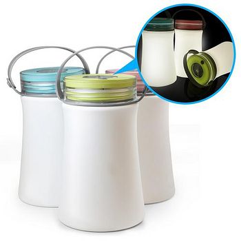 ★矽膠材質，密封防水★貼心手提設計，方便吊掛★可三段式調節燈光(低亮>高亮>閃爍)★充電式設計，可重覆充電★具收納功能，不必擔心物品遺失