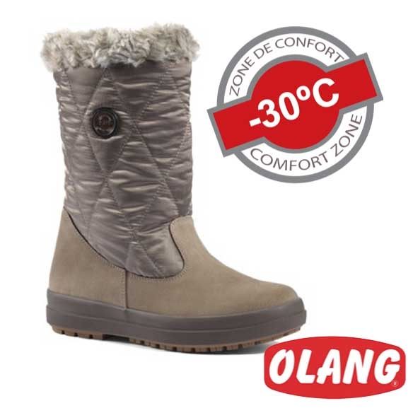 義大利 OLANG 女皮面防水雪靴【適用 -30°雪地 / 內厚鋪毛 / 防滑鞋底】OL-1502W 雪鞋.雪地靴.