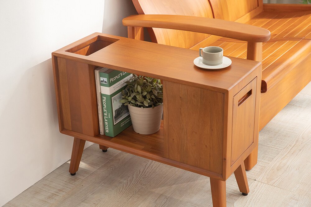 【特價再87折】瑪荷尼家具Mahogany-全原木桃花心木 北歐風 收納櫃 斗櫃 抽屜儲物櫃 丹麥2.5尺邊櫃 - 消費滿額最高25%回饋