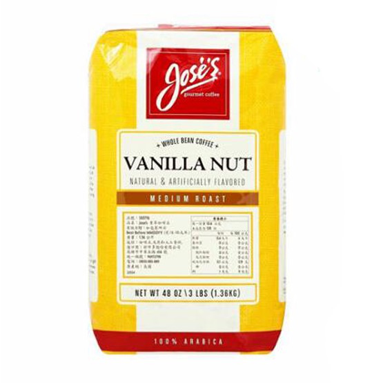 100% 阿拉比卡咖啡豆中度烘焙風味甘醇厚實且帶有烘焙堅果及香草的香氣適合搭配巧克力或餅乾食用商品規格商品重量 1.36公斤商品尺寸 15.5 x 9.5 x 26.5成分 咖啡豆、天然和人工香料。使