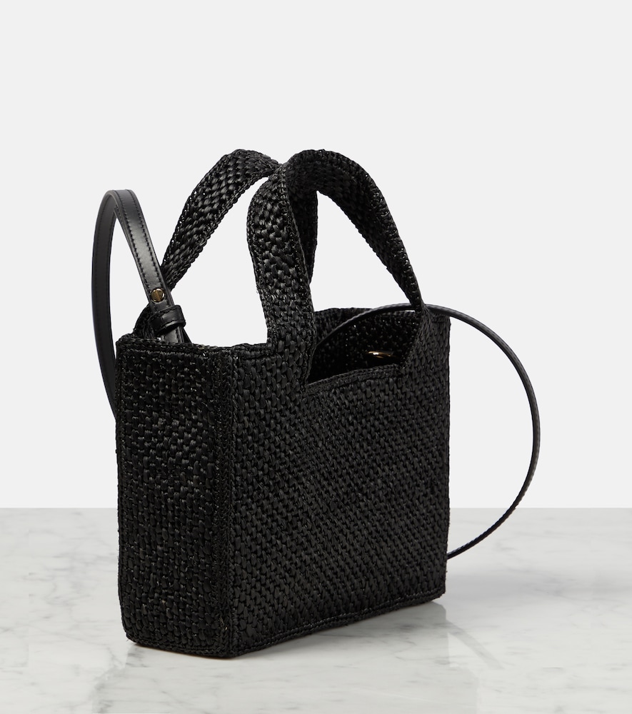 Loewe Mini raffia basket bag