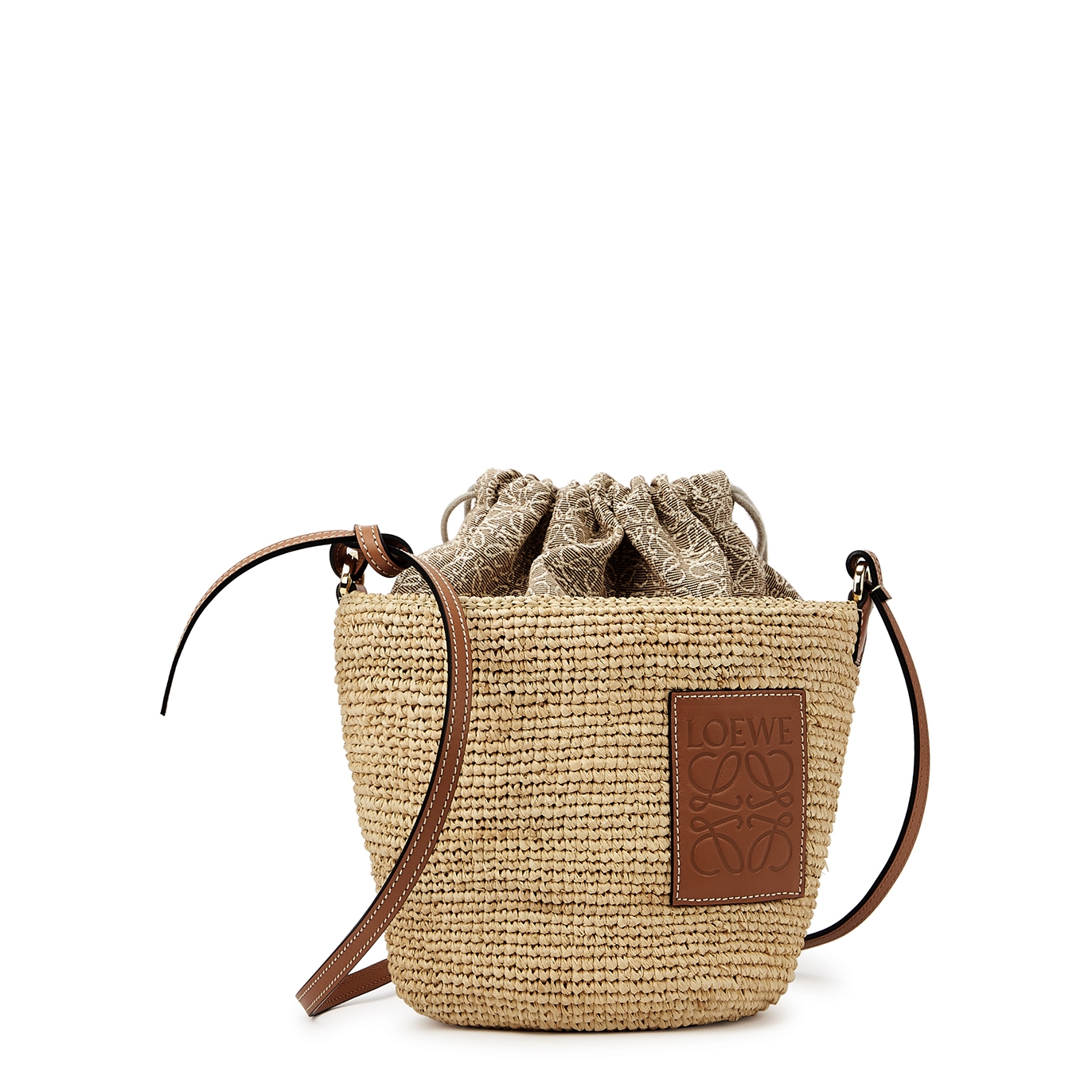Loewe X Paula's Ibiza Pochette Sand Raffia Shoulder Bag - Natural