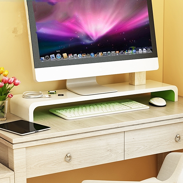 螢幕架n增高架n鍵盤滑鼠置物架n電腦底座n墊高支架n辦公台式桌面收納架
