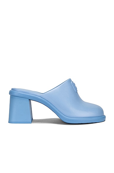 Miu Miu Soft Mules in Baby Blue