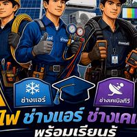 รวมช่างพร้อมเรียนรู้งานโซล่าเซลล์