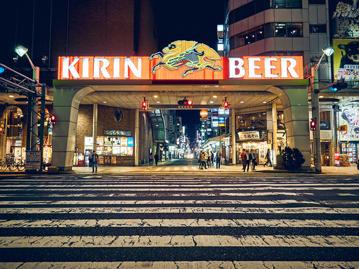 日本 喝啤酒