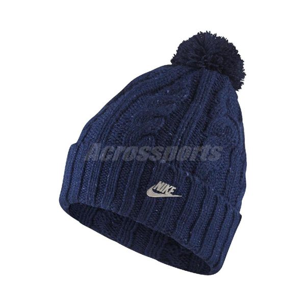 Nike 帽子 Sportwear Beanie 毛帽 藍 銀 男女款 【PUMP306】 925422-478